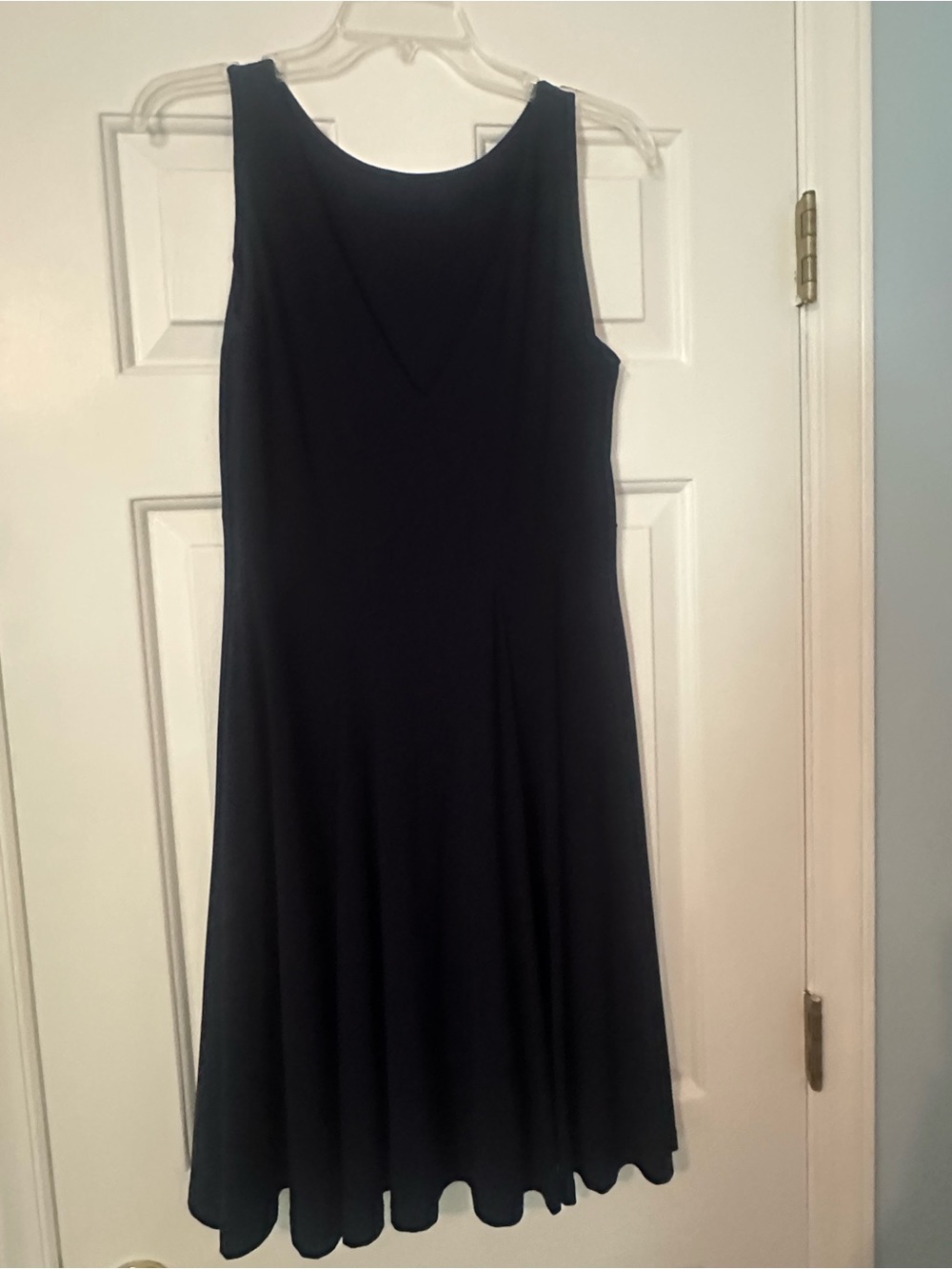 Lauren Ralph Lauren Navy Sleeveless Midi Dress